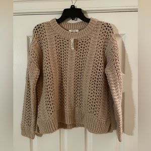 NWT Madewell Pullover Knit Sweater in Tan (Size small)